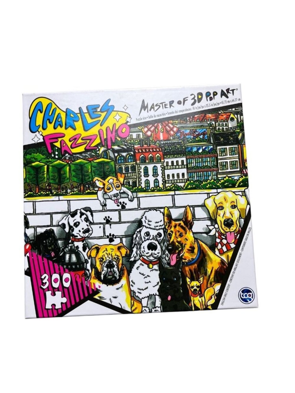 Charles Fazzino 300 Piece Paws in Paris Puzzle